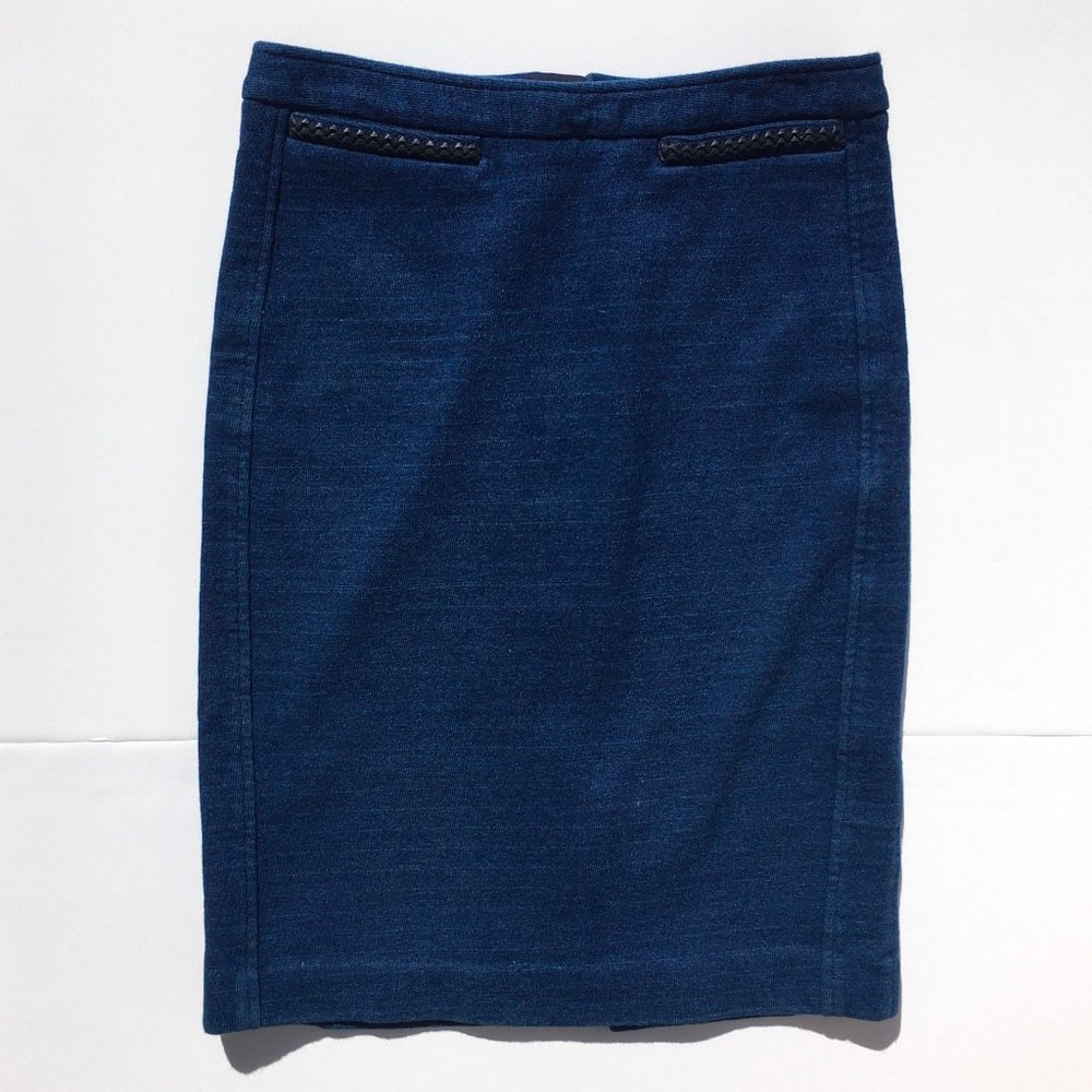 Nanette Lepore Royal Blue Knit Pencil Skirt sz 6